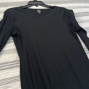 Black, long sleeved, dress